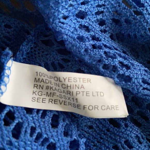 LACE SHRUG DUSTER or BEACH COVERUP - Picture 6 of 6